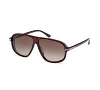 TOM FORD Hombre FT1208 GUILLAUME 52K Gafas de sol Acetato Havana Trasparente Piloto Normal Sfumato