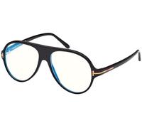 Tom Ford Gafas de Vista FT5012-B BLUE BLOCK Shiny Black 53/14/140 hombre