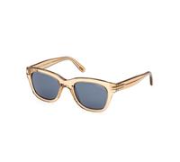 TOM FORD Hombre FT0237 SNOWDON 45V Gafas de sol Acetato Marrón Azul Cuadrada Normal