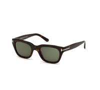 TOM FORD Hombre FT0237 SNOWDON 52N Gafas de sol Acetato la Habana Verde Cuadrada Normal