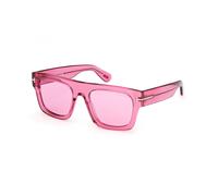 TOM FORD Hombre FT0711 FAUSTO 75S Gafas de sol Acetato Fucsia Rojo Cuadrada Normal