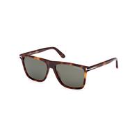 TOM FORD Hombre FT0832 FLETCHER 53N Gafas de sol Acetato la Habana Verde Cuadrada Normal