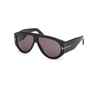 TOM FORD Hombre FT1044 BRONSON 01A Gafas de sol Acetato Negro Fumar Piloto Normal