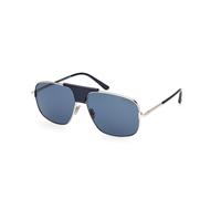 TOM FORD Hombre FT1096 TEX 16V Gafas de sol Metal Paladio Azul Cuadrada Normal