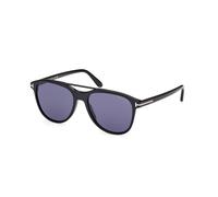 TOM FORD Hombre FT1098 DAMIAN-02 01V Gafas de sol Acetato Negro Azul Piloto Normal