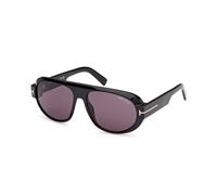 TOM FORD Hombre FT1102 BLAKE-02 01A Gafas de sol Acetato Negro Gris Piloto Normal