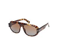 TOM FORD Hombre FT1102 BLAKE-02 52F Gafas de sol Acetato la Habana Marrón Piloto Normal Sombreado