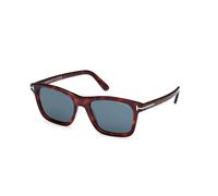 TOM FORD Hombre FT1179 BARRON 54V Gafas de sol Acetato la Habana Azul Cuadrada Normal