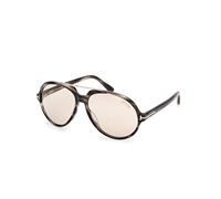 TOM FORD Hombre FT1210 AALTO 56E Gafas de sol Acetato la Habana Marrón Piloto Fotocromático
