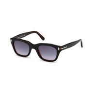 TOM FORD Hombre TOM FORD FT0237 SNOWDON 05B Gafas de sol Acetato Negro Gris Cuadrada Normal Sombreado