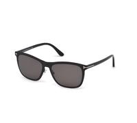 TOM FORD Hombre FT0526 ALASDHAIR 02A Gafas de sol Metal Negro Fumar Geométrico Normal