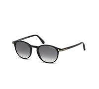 TOM FORD Hombre TOM FORD FT0539 ANDREA-02 01B Gafas de sol Acetato Negro Gris Redonda Normal Sombreado