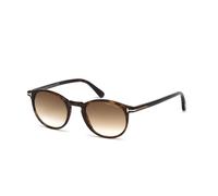 TOM FORD Hombre TOM FORD FT0539 ANDREA-02 52F Gafas de sol Acetato Habana oscura Marrón Redonda Normal Sombreado