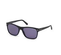 TOM FORD Hombre TOM FORD FT0698 GIULIO 02V Gafas de sol Acetato Negro Azul Geométrico Normal