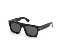 TOM FORD Hombre TOM FORD FT0711 FAUSTO 01A Gafas de sol Acetato Negro Gris Cuadrada Normal