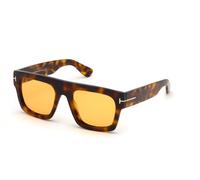TOM FORD Hombre TOM FORD FT0711 FAUSTO 56E Gafas de sol Acetato la Habana Marrón Cuadrada Normal