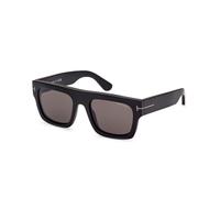 TOM FORD Hombre TOM FORD FT0711-N FAUSTO 02A Gafas de sol Acetato Negro Gris Cuadrada Normal