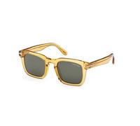 TOM FORD Hombre TOM FORD FT0751 DAX 39N Gafas de sol Acetato Amarillo Verde Cuadrada Normal