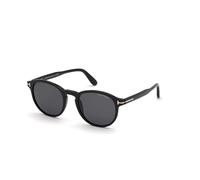 TOM FORD Hombre TOM FORD FT0834 DANTE 01A Gafas de sol Acetato Negro Gris Redonda Normal