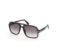 TOM FORD Hombre TOM FORD FT0884 FALCONER-02 01B Gafas de sol Acetato Negro Gris Cuadrada Normal Sombreado