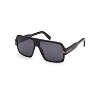 TOM FORD Hombre TOM FORD FT0933 CAMDEN 01A Gafas de sol Acetato Negro Gris Cuadrada Normal
