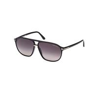 TOM FORD Hombre TOM FORD FT1026 BRUCE 01B Gafas de sol Acetato Negro Gris Cuadrada Normal Sombreado