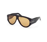 TOM FORD Hombre TOM FORD FT1044 BRONSON 01E Gafas de sol Acetato Negro Marrón Piloto Normal