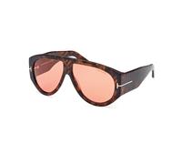 TOM FORD Hombre TOM FORD FT1044 BRONSON 52S Gafas de sol Acetato la Habana Burdeos Piloto Normal