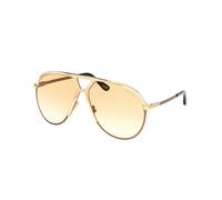 TOM FORD Hombre TOM FORD FT1060 XAVIER 30F Gafas de sol Metal Oro Marrón Piloto Normal Sombreado