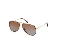 TOM FORD Hombre TOM FORD FT1071 LEON 30F Gafas de sol Metal Oro Marrón Piloto Normal