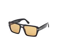 TOM FORD Hombre TOM FORD FT1153 REDFORD 01E Gafas de sol Acetato Negro Marrón Cuadrada Normal