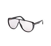TOM FORD Hombre TOM FORD FT1182 ACHILLES 01A Gafas de sol Inyectado Negro Fumar Máscara Fotocromático
