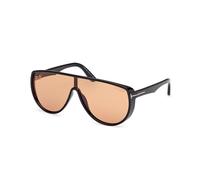 Tom Ford Hombre Sunglass Achilles - Color del Marco: Negro Brillante, Color de la Lente: Marrón