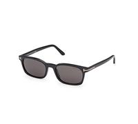 TOM FORD Hombre TOM FORD FT1300 MILES-02 01A Gafas de sol Acetato Negro Fumar Cuadrada Normal