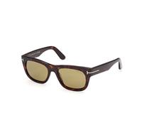 TOM FORD Hombre TOM FORD FT1334 MARSHALL-02 52N Gafas de sol Acetato la Habana Verde Cuadrada Normal