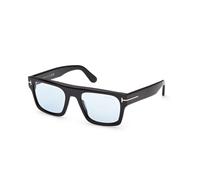 TOM FORD Hombre TOM FORD FT1337 CYRUS-02 01V Gafas de sol Acetato Negro Azul Cuadrada Fotocromático