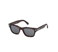 TOM FORD Hombre TOM FORD FT1357 CALEB-02 52A Gafas de sol Acetato la Habana Fumar Cuadrada Normal