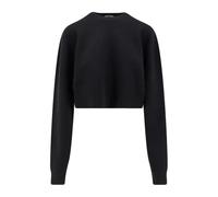 Tom Ford - Jersey Negro de Punto Canalé Corte Crop - Knitwear - Mujer - Negro - S -