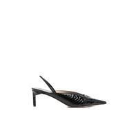 Tom Ford - Julienne Semi Shiny Python-Effect Leather Slingback Pumps - Shoes - Mujer - Negro - 41 EU -