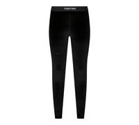 Tom Ford - Leggings de terciopelo lustroso negro - Trousers - Mujer - Negro - L -