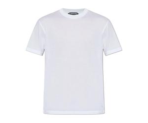 Tom Ford - Lyocell Cotton Crew Neck T-Shirt - Tops - Hombre - Blanco - XL -