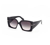 TOM FORD Mujer FT0921 JACQUETTA 01B Gafas de sol Inyectado Negro Gris Cuadrada Normal Sombreado