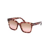 TOM FORD Mujer FT0952 SELBY 54F Gafas de sol Acetato la Habana Marrón Cuadrada Normal