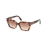 TOM FORD Mujer FT1030 WINONA 53F Gafas de sol Acetato la Habana Marrón Cat Eye Normal