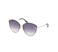 TOM FORD Mujer FT1106 EVANGELINE 16C Gafas de sol Metal Paladio Fumar Cat Eye Normal Sombreado