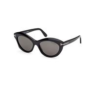 TOM FORD Mujer FT1111 TONI 01D Gafas de sol Acetato Negro Gris Redonda Polarizado