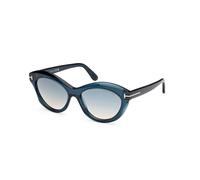 TOM FORD Mujer FT1111 TONI 92P Gafas de sol Acetato Azul Verde Redonda Normal Sombreado