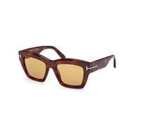 TOM FORD Mujer FT1191 LUNA 53E Gafas de sol Acetato la Habana Marrón Mariposa Normal