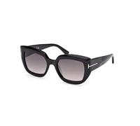TOM FORD Mujer FT1192 SALTZMAN 01B Gafas de sol Acetato Negro Fumar Mariposa Normal