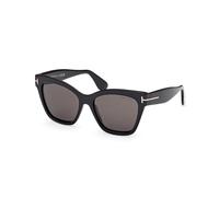 TOM FORD Mujer FT1217 ELVIRA 01A Gafas de sol Acetato Negro Fumar Mariposa Normal